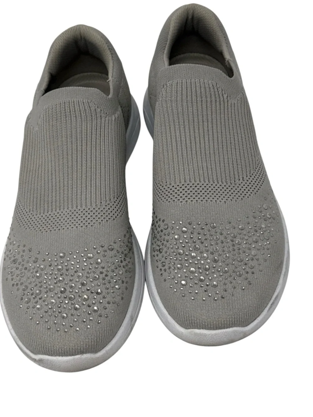 Bandolino NIKKI 2 Slip-On Knit Women's Sneakers with Rhinestone Accents